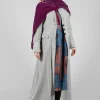 Long Velvet Coat in Pearl