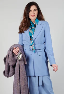 Longline Blazer in Hokusai Blue