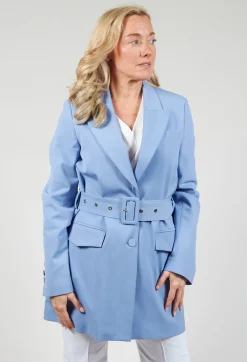 Longline Blazer in Hokusai Blue