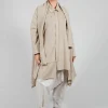 Longline Cardigan in Beige