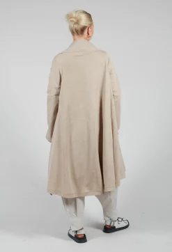 Longline Cardigan in Beige