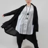 Longline Cardigan in Black