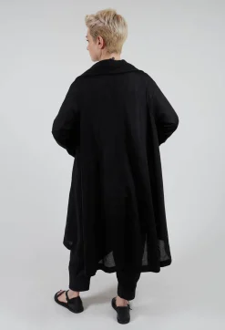 Longline Cardigan in Black