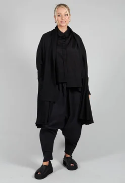 Longline Cardigan in Black