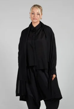 Longline Cardigan in Black