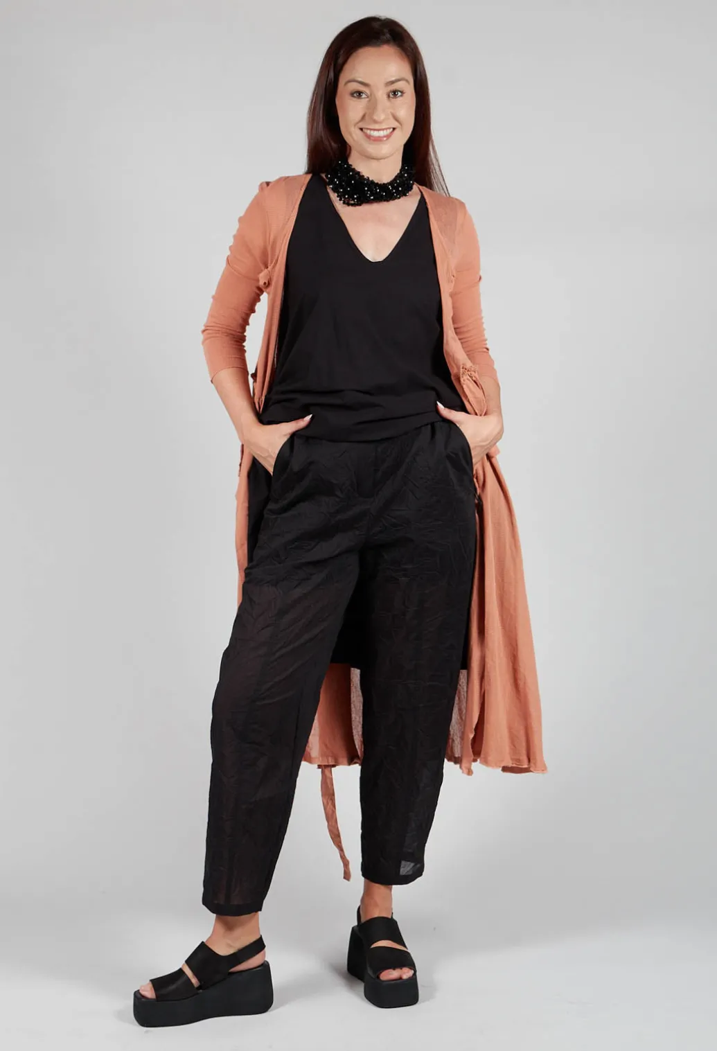 Longline Cardigan in Copper