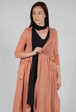 Longline Cardigan in Copper