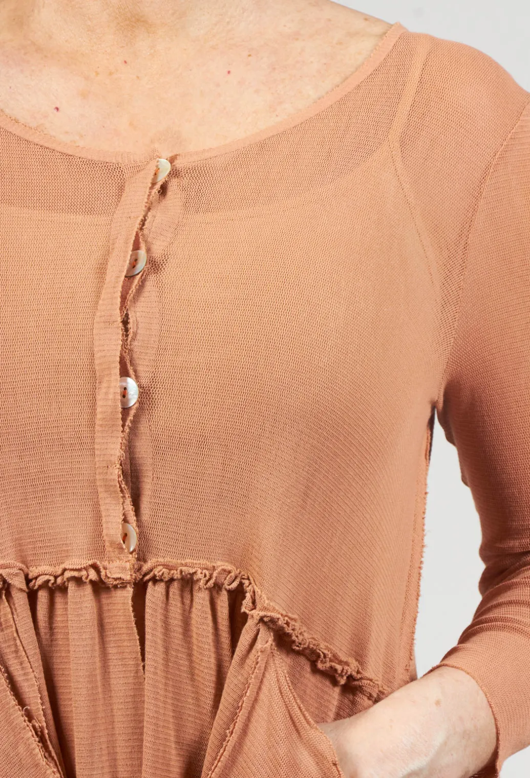 Longline Cardigan in Copper