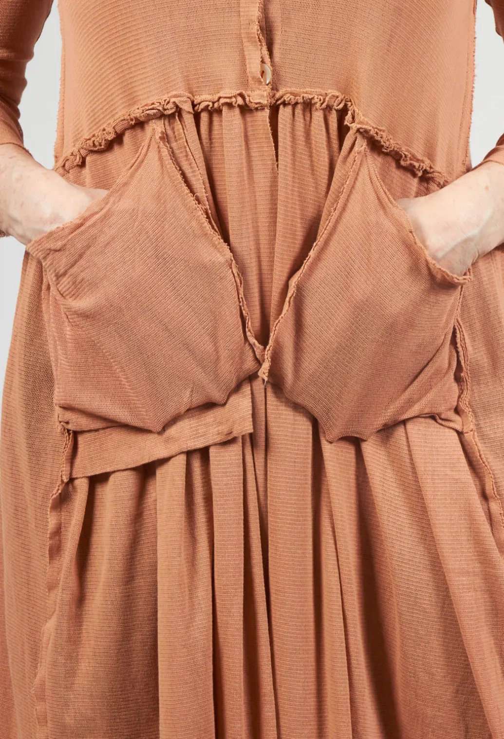Longline Cardigan in Copper