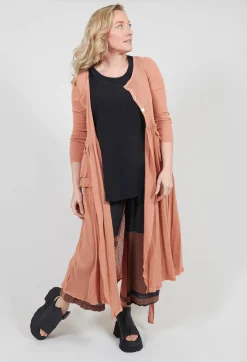 Longline Cardigan in Copper