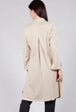 Longline Cardigan with Pockets in Sand