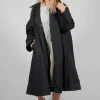 Longline Coat in Black
