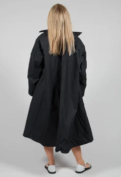 Longline Coat in Black