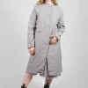 Longline Coat in Taupe