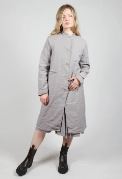 Longline Coat in Taupe