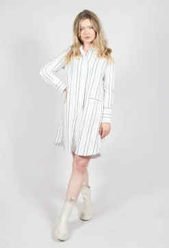 Longline Dress in Abisso Stripe