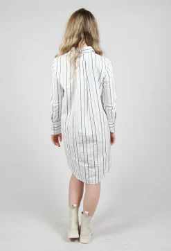 Longline Dress in Abisso Stripe