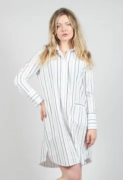 Longline Dress in Abisso Stripe