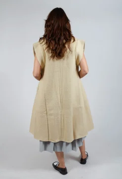 Longline Gilet in Buttermilk