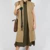 Longline Gilet in Camel