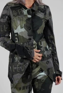 Longline Jacket in Multicolour