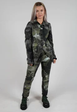 Longline Jacket in Multicolour