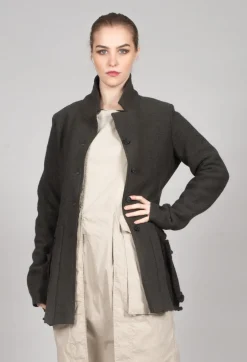 Longline Jacket with Feature Pockets in Jungle