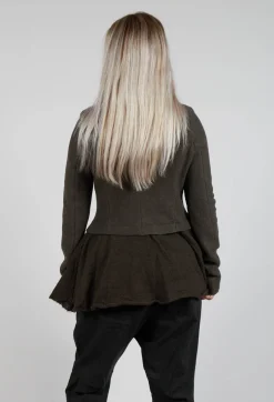 Longline Jacket with Feature Pockets in Jungle