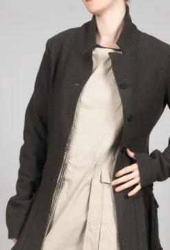 Longline Jacket with Feature Pockets in Jungle