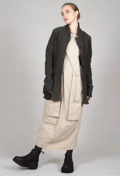 Longline Jacket with Feature Pockets in Jungle