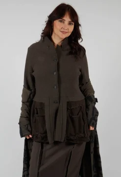 Longline Jacket with Feature Pockets in Jungle