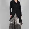 Longline Layered Jacket in Nero