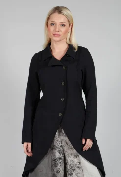 Longline Layered Jacket in Nero