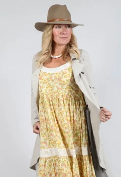 Longline Layered Jacket in Ecru