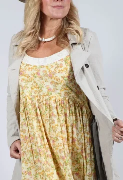 Longline Layered Jacket in Ecru