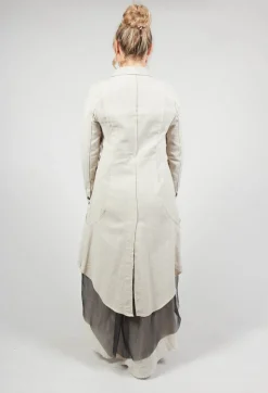 Longline Layered Jacket in Ecru