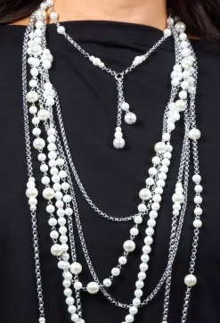 Longline Necklace with Multiple Chains