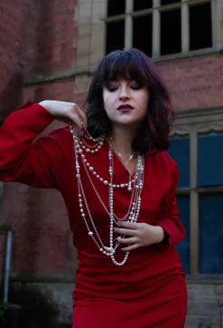 Longline Necklace with Multiple Chains