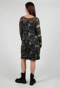 Longline Netted Top in Multicolour