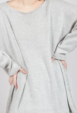 Longline Relaxed Knit in Moon Sparkle