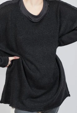 Longline Relaxed Knit in Asteroid Sparkle