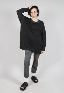 Longline Relaxed Knit in Asteroid Sparkle
