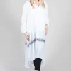 Longline Shirt Dress in White