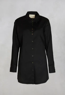 Longline Shirt in Black