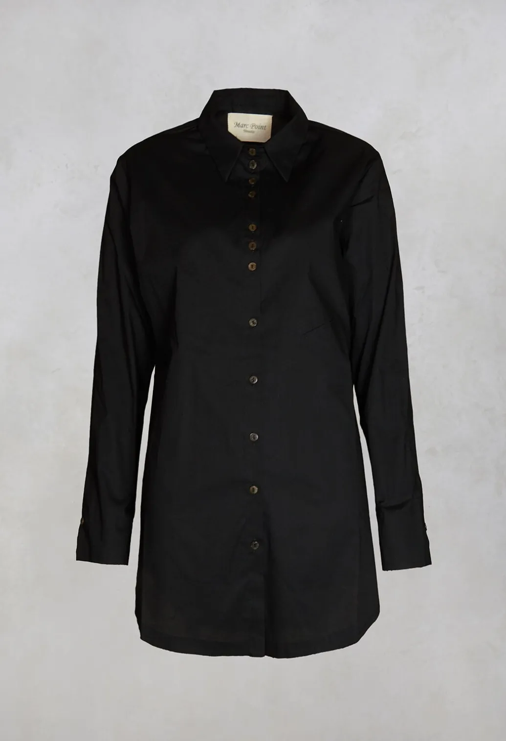 Longline Shirt in Black