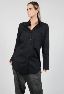 Longline Shirt in Black