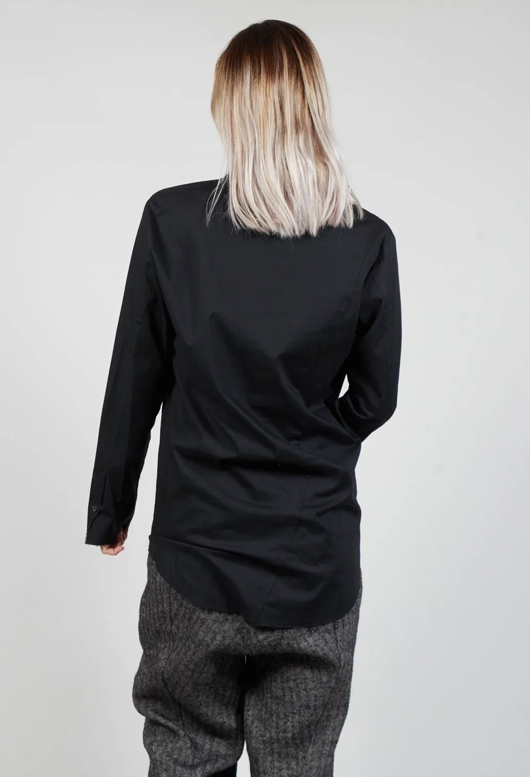 Longline Shirt in Black