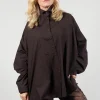 Longline Shirt in Espresso
