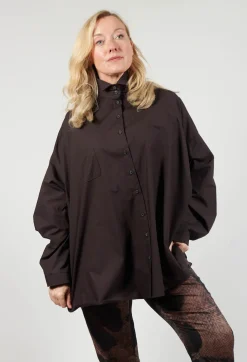 Longline Shirt in Espresso