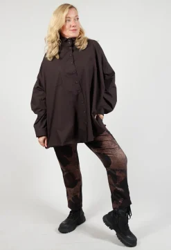 Longline Shirt in Espresso